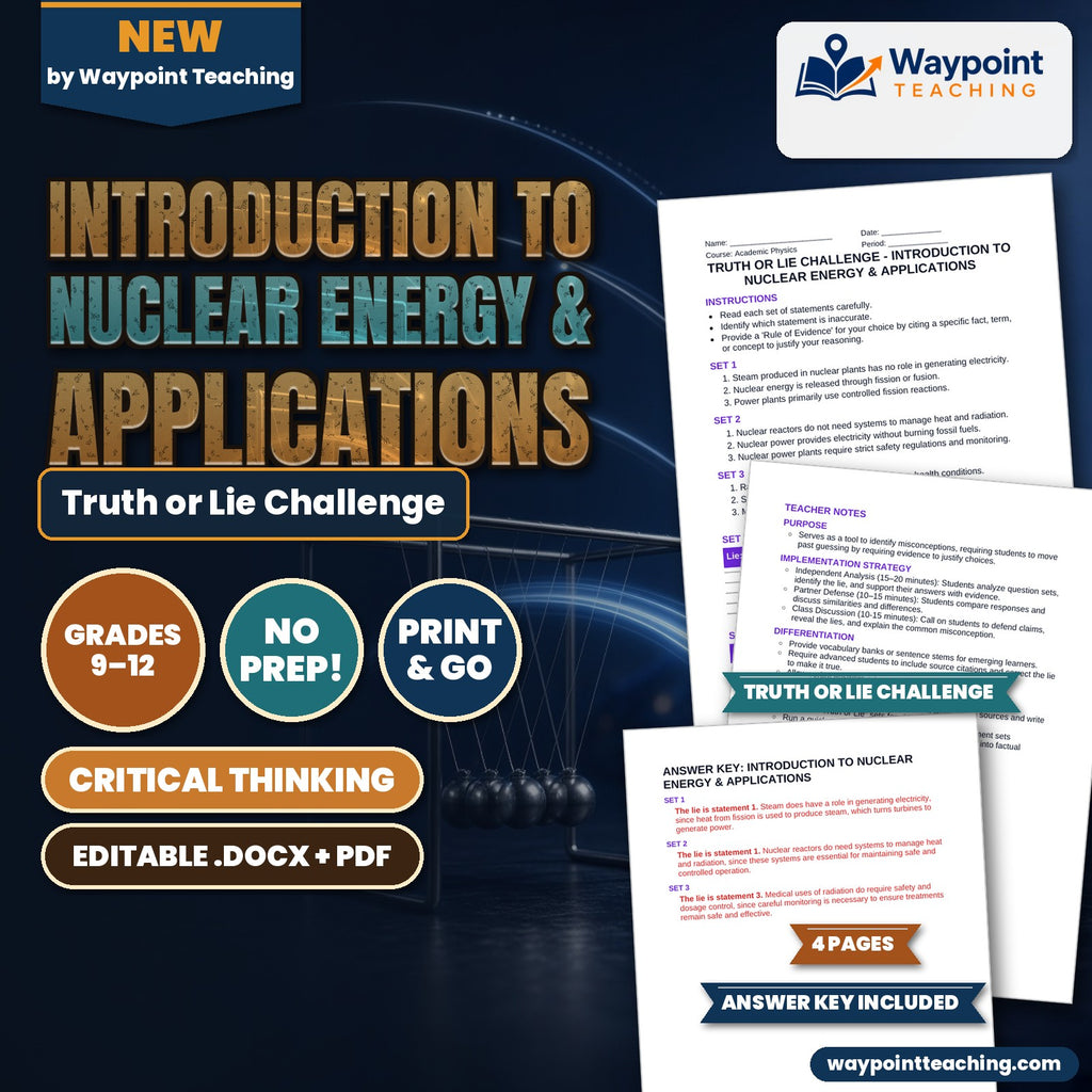 Introduction to Nuclear Energy & Applications Truth or Lie Challenge cover
