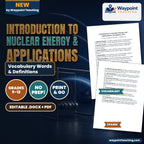 Introduction to Nuclear Energy & Applications Vocabulary Words & Definitions cover
