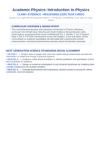 Introduction to Physics & the Scientific Method CER Task Cards sample page