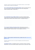 Introduction to Physics & the Scientific Method Scaffolded Phenomena-Based Lesson: Measuring the Macroscopic Curvature and Circumference of Planet Earth Using Midday Sunbeam Shadows in Deep Wells Student Response Sheet sample page