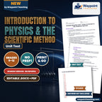 Introduction to Physics & the Scientific Method Spanish Unit Test cover