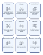 Introduction to Physics & the Scientific Method Tic-Tac-Toe Review Game sample page