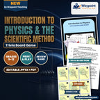 Introduction to Physics & the Scientific Method Trivia Board Game cover