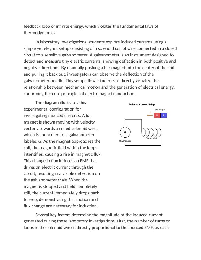 Investigating Induced Currents in Circuits Reading Worksheet sample page