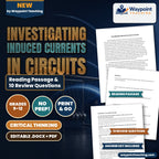 Investigating Induced Currents in Circuits Reading Worksheet cover