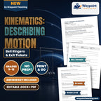 Kinematics: Describing Motion Bell Ringers & Exit Tickets cover