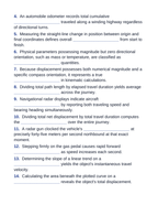Kinematics: Describing Motion Fill-in-the-Blank Vocabulary Worksheet sample page