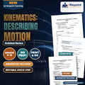 Kinematics: Describing Motion Guided Notes cover