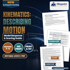 Kinematics: Describing Motion Model Response & Scoring Guide cover