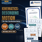 Kinematics: Describing Motion Tic-Tac-Toe Review Game cover