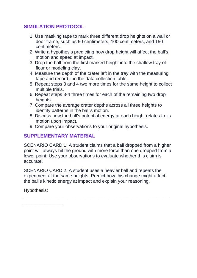 Kinetic & Potential Energy Interactive Simulation sample page
