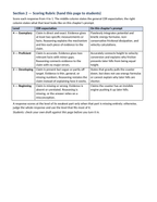 Kinetic & Potential Energy Model Response & Scoring Guide sample page