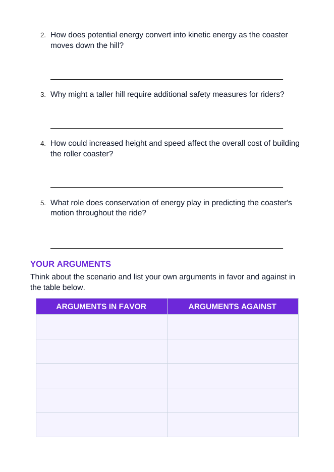 Kinetic & Potential Energy Real-World Case Study sample page