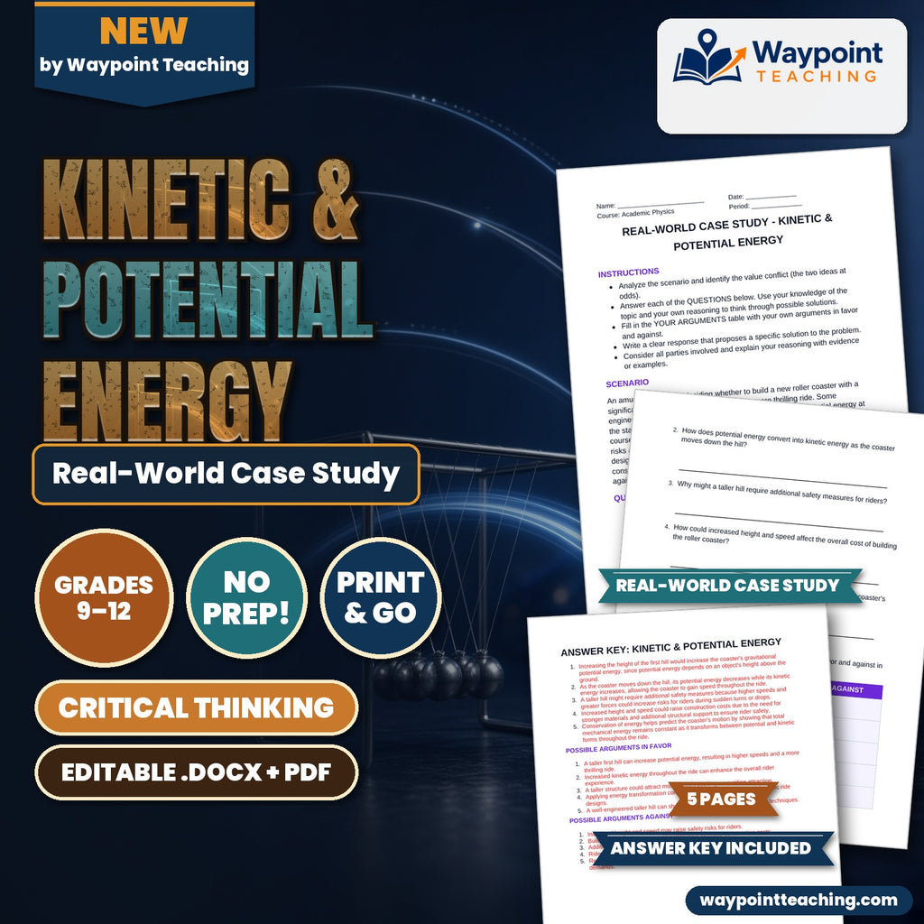 Kinetic & Potential Energy Real-World Case Study cover