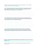 Kinetic & Potential Energy Scaffolded Phenomena-Based Lesson: Reaching 150 km/h in Free Fall Accelerations Without an Onboard Engine in Hyper-Coasters Student Response Sheet sample page