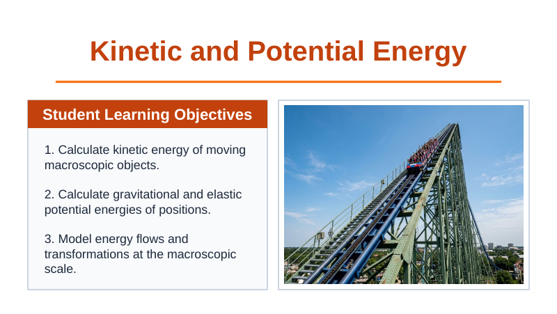 Kinetic & Potential Energy Slide Show Presentation sample page