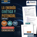 Kinetic & Potential Energy Spanish Unit Test cover