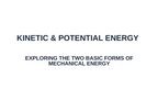 Kinetic & Potential Energy Substitute Slideshow & Teacher Guide sample page