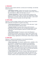 Light & the Electromagnetic Spectrum 5E Lesson Plan sample page