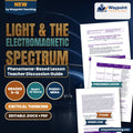 Light & the Electromagnetic Spectrum Phenomena-Based Lesson: Alternating Bright and Dark Spatial Interference Bands Produced by Shining Light Through Two Microscopic Apertures Teacher Discussion Guide cover