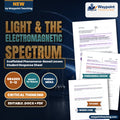 Light & the Electromagnetic Spectrum Scaffolded Phenomena-Based Lesson: Alternating Bright and Dark Spatial Interference Bands Produced by Shining Light Through Two Microscopic Apertures Student Response Sheet cover