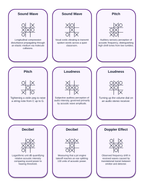 Light & the Electromagnetic Spectrum Tic-Tac-Toe Review Game sample page