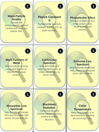 Light & the Electromagnetic Spectrum Trivia Board Game sample page