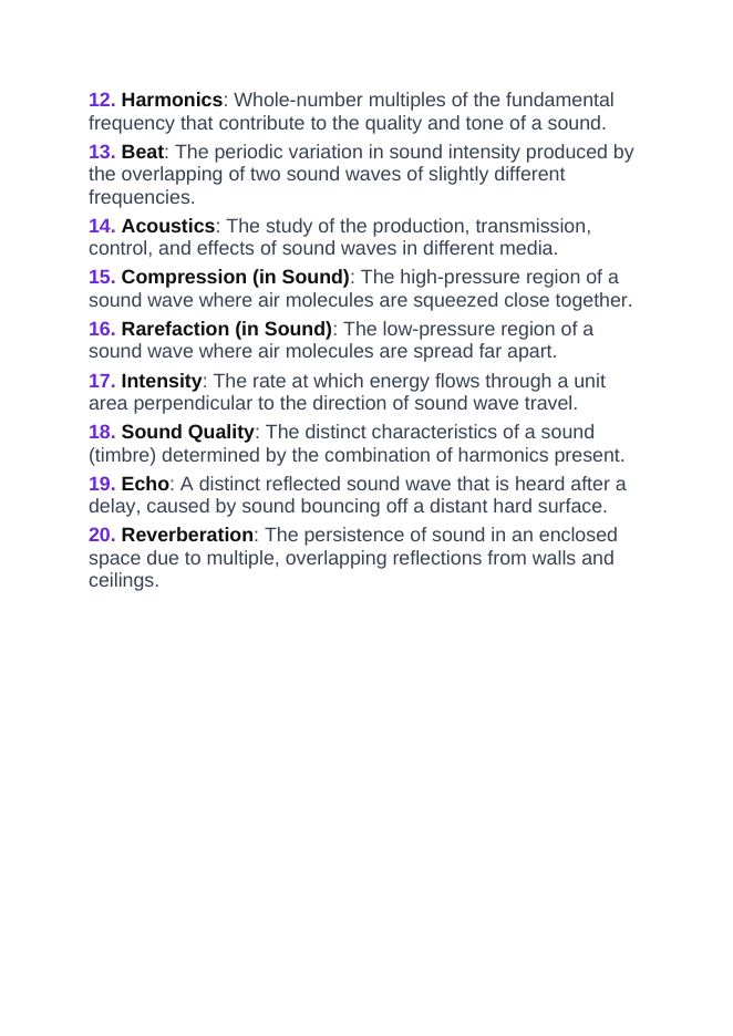 Light & the Electromagnetic Spectrum Vocabulary Words & Definitions sample page
