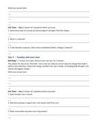 Magnetism & Electromagnetism Bell Ringers & Exit Tickets sample page