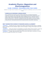 Magnetism & Electromagnetism CER Task Cards sample page