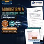 Magnetism & Electromagnetism Critical Thinking Prompts cover