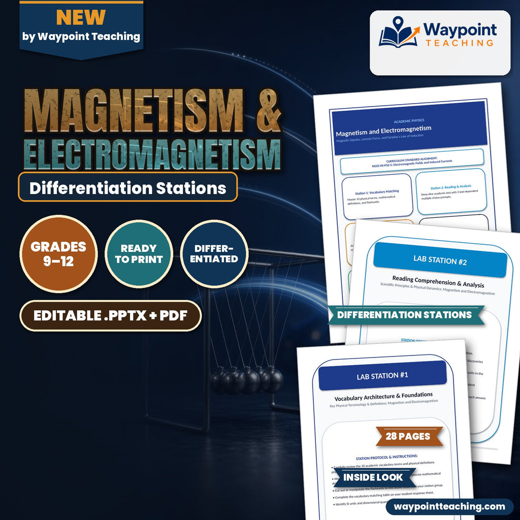 Magnetism & Electromagnetism Differentiation Stations cover