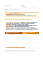 Magnetism & Electromagnetism Phenomena-Based Lesson: Electromagnetic Propulsion in 600 km/h Maglev Trains and Earth's Geodynamo Shielding the Biosphere from Solar Wind Student Response Sheet sample page