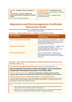 Magnetism & Electromagnetism Scaffolded Phenomena-Based Lesson: Electromagnetic Propulsion in 600 km/h Maglev Trains and Earth's Geodynamo Shielding the Biosphere from Solar Wind Teacher Discussion Guide sample page