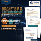 Magnetism & Electromagnetism Scaffolded Phenomena-Based Lesson: Electromagnetic Propulsion in 600 km/h Maglev Trains and Earth's Geodynamo Shielding the Biosphere from Solar Wind Student Response Sheet cover
