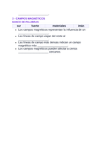 Magnetism & Electromagnetism Spanish Guided Notes sample page