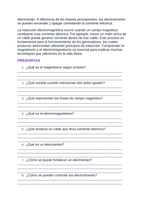 Magnetism & Electromagnetism Spanish Reading Passage & Comprehension Questions sample page