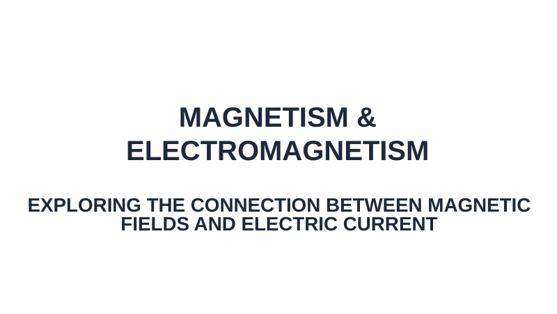 Magnetism & Electromagnetism Substitute Slideshow & Teacher Guide sample page