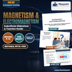 Magnetism & Electromagnetism Substitute Slideshow & Teacher Guide cover