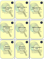 Magnetism & Electromagnetism Trivia Board Game sample page