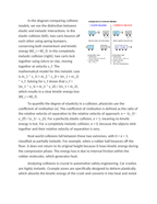 Mathematical Models of Elastic and Inelastic Collisions Reading Worksheet sample page