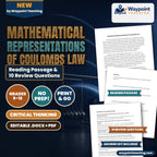 Mathematical Representations of Coulombs Law Reading Worksheet cover