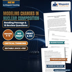 Modeling Changes in Nuclear Composition Reading Worksheet cover
