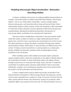 Modeling Macroscopic Object Acceleration Reading Worksheet sample page