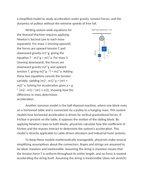 Modeling Macroscopic Object Acceleration Reading Worksheet sample page