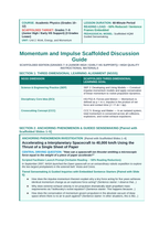 Momentum & Impulse Scaffolded Phenomena-Based Lesson: Accelerating a Interplanetary Spacecraft to 40,000 km/h Using the Thrust of a Single Sheet of Paper Teacher Discussion Guide sample page