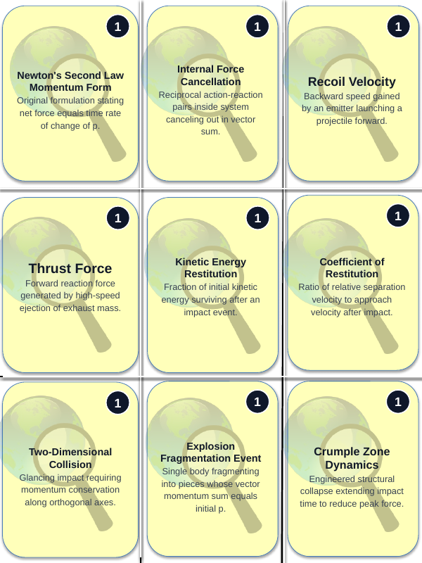 Momentum & Impulse Trivia Board Game sample page