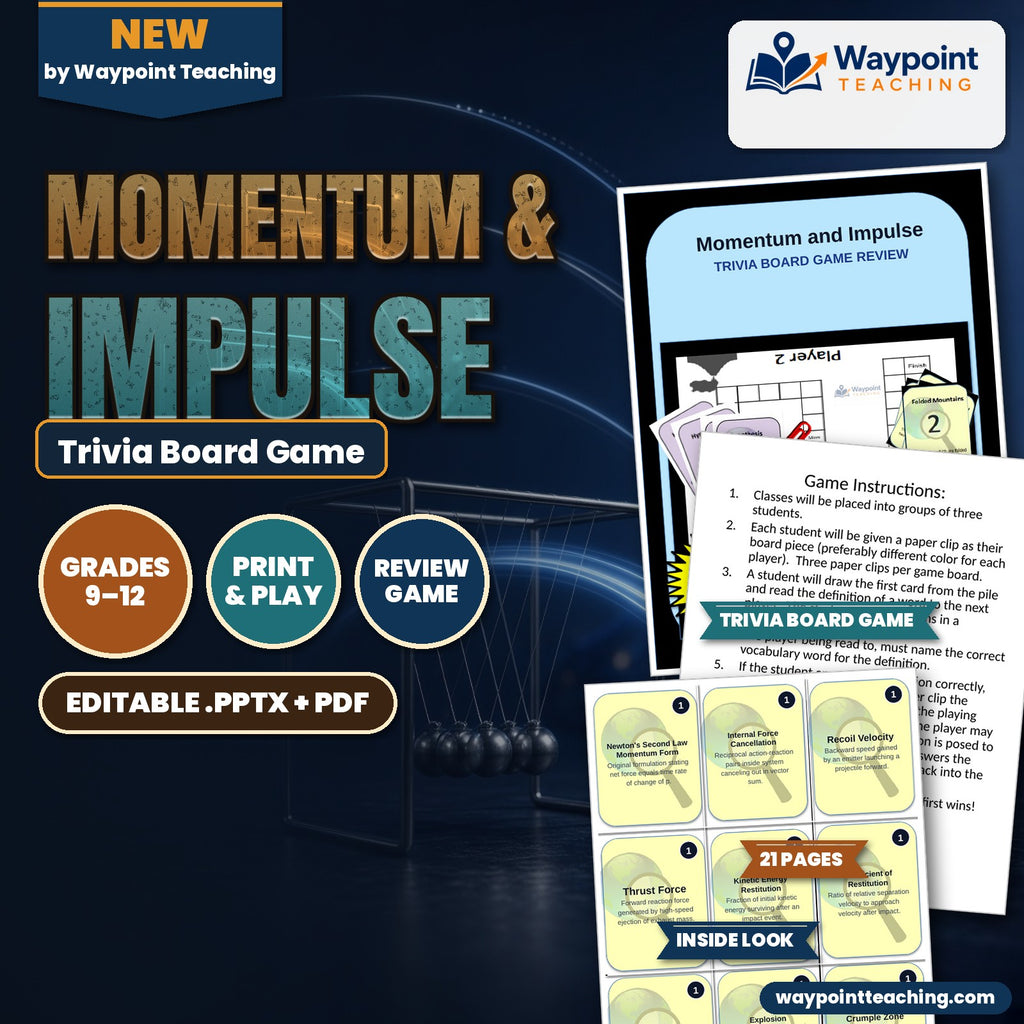 Momentum & Impulse Trivia Board Game cover