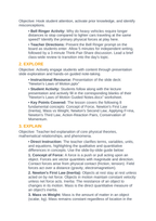 Newton's Laws of Motion 5E Lesson Plan sample page