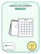 Newton's Laws of Motion BINGO Review Game sample page